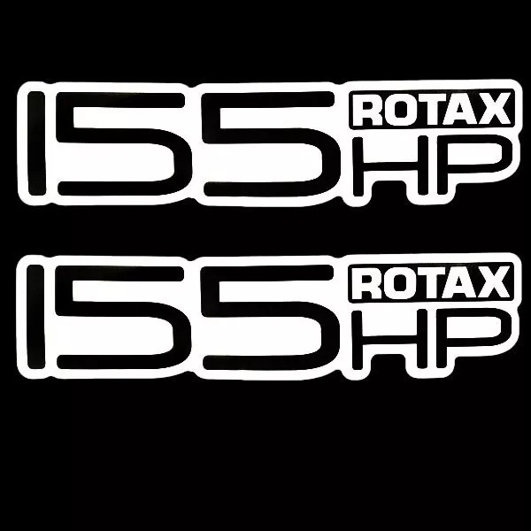Any Boat Rotax Boat Brand Decal | 155 HP Black