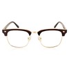 iB-iP Women's Retro Half Rim Classic Fashion Clear Lens Glasses,