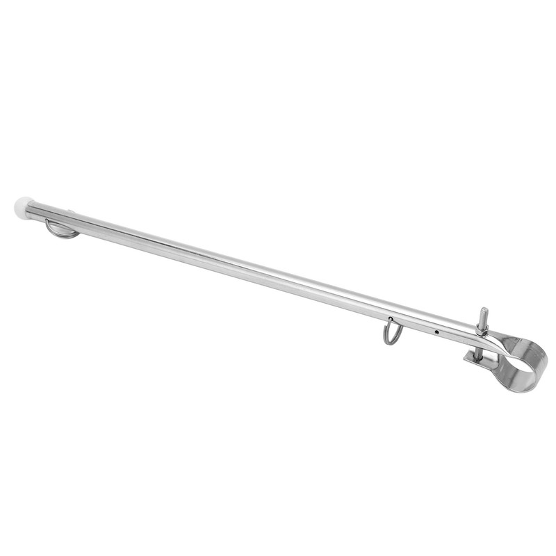 Boat Flag Pole Beautiful Practical Polishing Stainless Steel Rail Mount