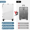 Yotako Upgraded Zippered ​Suitcase Cover​, 28 Inch ​Clear PVC Luggage