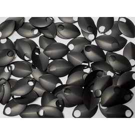 Chainmail Joe Premium Anodized Aluminum Scales (Large (100ct), Black)