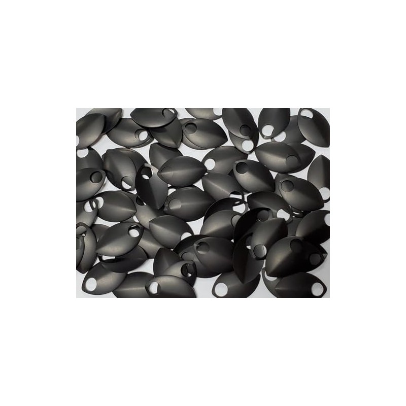 Chainmail Joe Premium Anodized Aluminum Scales (Large (100ct), Black)