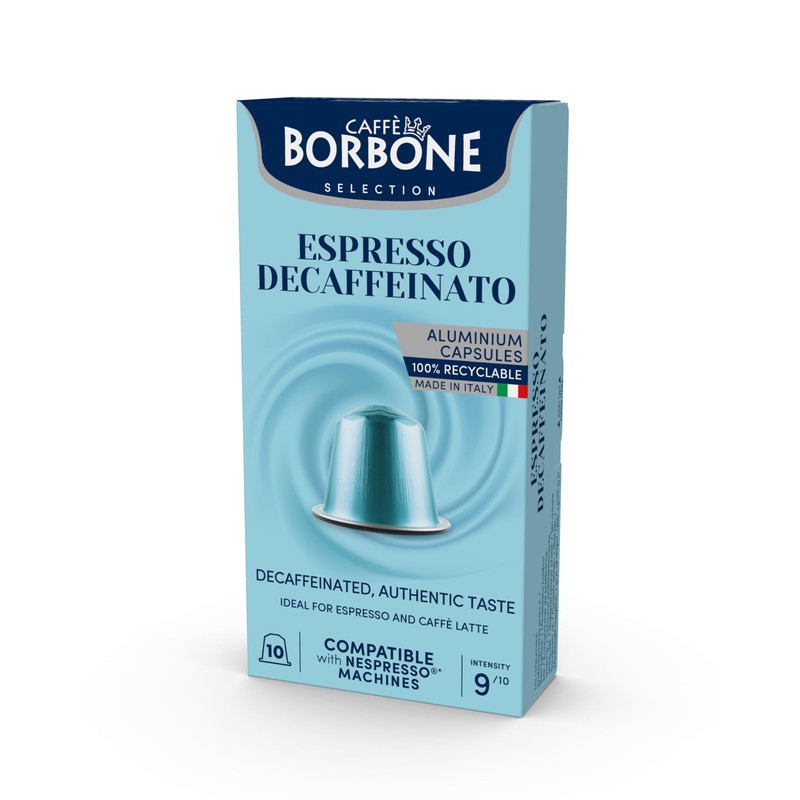 Caffe Borbone Aluminum Coffee Pods, Decaffeinated Blend, Medium Roast, Genuine