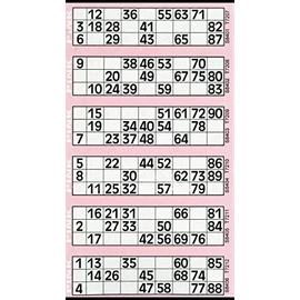 Thomas & Anca Club Supplies Ltd 600 Bingo Tickets - Pad of Pink 6 to View Flyers