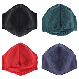 Zac's Alter Ego Set of 4 Non Medical Assorted Plain Colour Value Cotton Face Masks