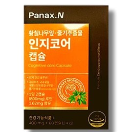 Huons N [하프클럽]휴온스N 파낙스엔 인지코어 400mg x 60캡슐 황칠나무잎 줄기추출물
