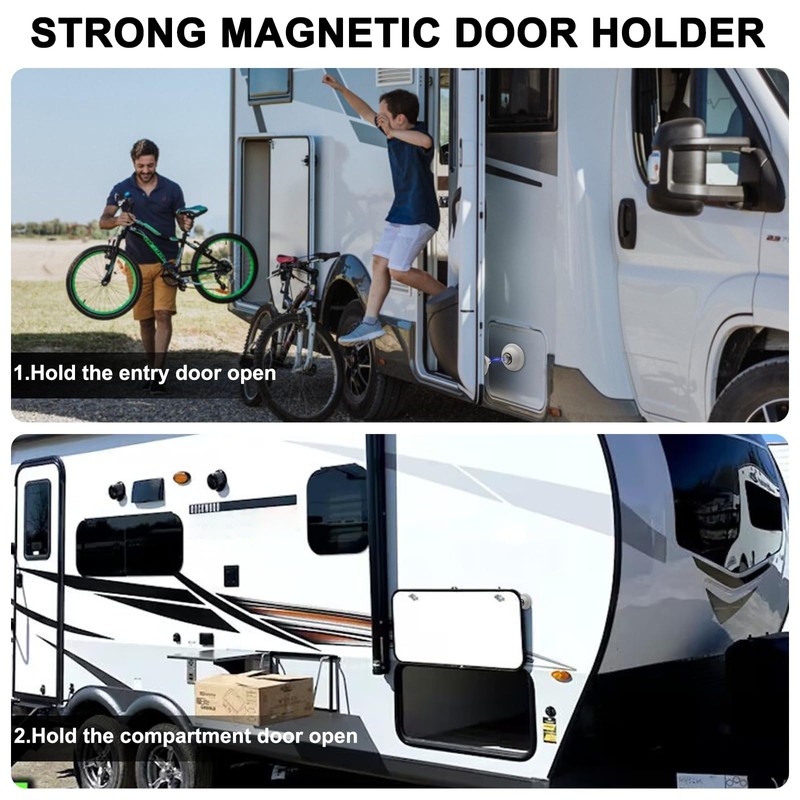 SUNCARACCL RV Magnetic Door Holder Baggage Door Catch Camper Door