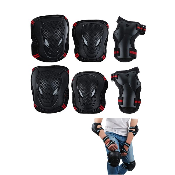 Eesu Cos Skateboard Protector, Skateboard Protector, 3-Piece Set, Elbow Pads,