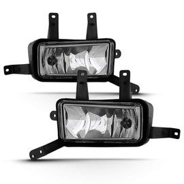 ACANII - For 2015-2020 Chevy Suburban/Tahoe Fog Lights Lamps w/Chrome Trim+Switch+Bulbs Assembly Driver & Passenger Side
