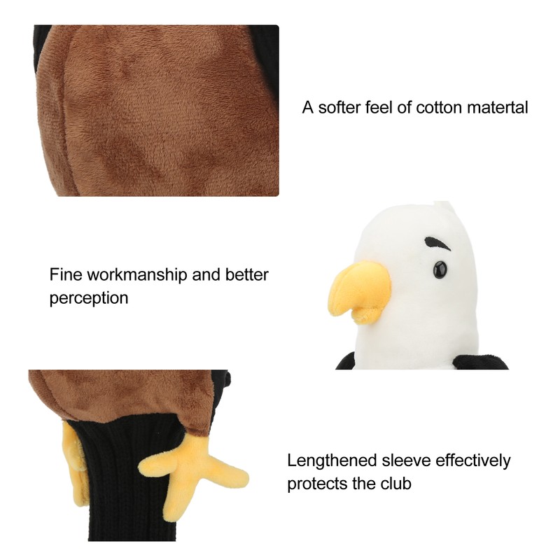 Golf Club Cover Cute Animal Golf Putter Headcover Soft Lining