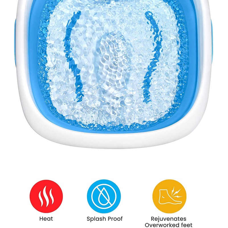 HoMedics Compact Pro Spa Collapsible Footbath with Heat Maintenance, Vibration