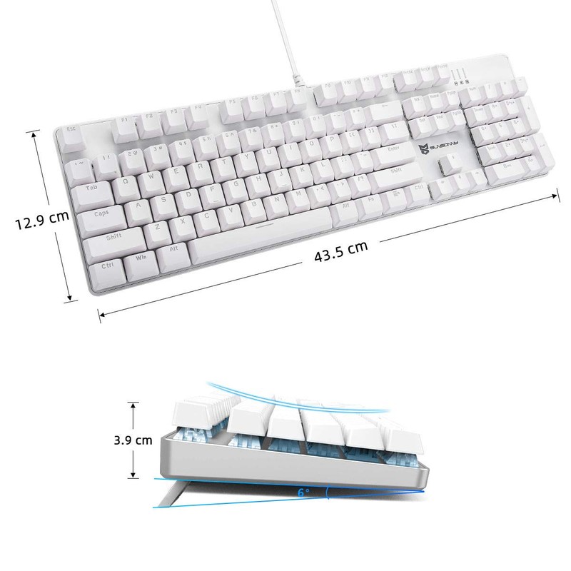 Merdia Mechanical Keyboard Gaming Keyboard | Blue Switch & Ice