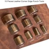 YKSPLUSK 10 Pieces Leather Corner Punch Set, Leather Corner Cutter