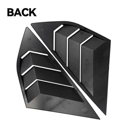 Car Rear Window Louvers, Gloss Black Rear Window Blinds Shutter Cover Side Window Vents Compatible with Ford Focus ST RS MK3 Hatchback 2012-2018