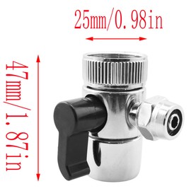 LQ Industrial Faucet Diverter Valve 3/8in Water Purifier Universal Fittings Garden Hose Fittings Bathroom Sink Faucet Switching Valve For connection to countertop Dishwashing Washing Machine