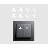 Switch Sticker Set with 8 Stickers Light Stickers and Fan