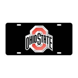Ohio State Buckeyes License Plate (Black) Black