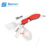 Senven 2 Pieces 4-in-1 Camping Tableware Camping Accessories Stainless Steel