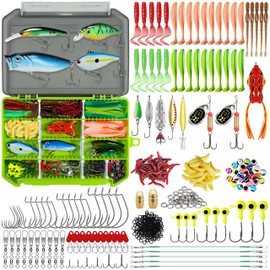 TRUSCEND Widely Used Fishing Bait Rigs Worth Every Penny, Selected Fishing Lures & Tackle Kit for Freshwater Fishing, Economic/Giftable/Premium Starter Fishing Gear Set Available