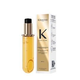 Kérastase Elixir Ultime Hair Oil, Refill Capsule, Nourishes Dull Hair, For All Hair Types, Strengthens and Protects Hair From Heat, With Argan and Camellia Oil, L'Huile Originale, Refill 75ml