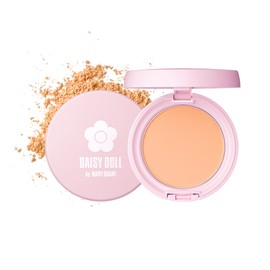 DAISY DOLL by MARY QUANT SPF25+++ Face Powder 03, Ochre with Healthy Impression, 0.3 oz (10 g), Anti-Crumble Soft Mat, Moisturizing Powder, Shine Care