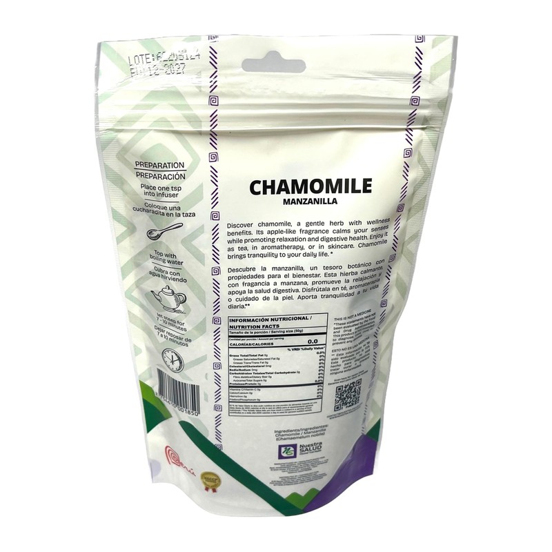 Chamomile Herbal Infusion Tea Manzanilla Te Zip Lock (50g) Chamaemelum