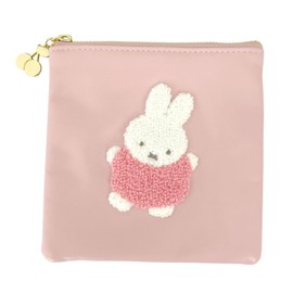 SHOBIDO MF46400 Miffy Square Pouch, Size (W x H x D): 5.6 x 5.6 x 0.4 inches (143 x 143 x 10 mm)