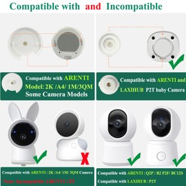 Derebir Baby Monitor Holder Compatible with LAXIHUB-P2T / P2F / ARENTI 2K Alnanny /A4/1M/3QM/ P2Q/ B2 Camera/OBVHNUA 900ES1 /S2 Baby Camera, Safety Strong Camera Holder (18.4 Inches)
