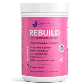 Rebuild Clean Collagen Solution | Collagen, Vitamin C, & Boron | Made in USA | GMO Free - Size: 1 Jar Rebuild Unflavored