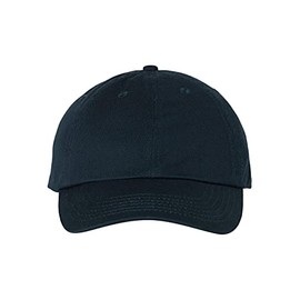 Valucap VC300A - Adult Bio-Washed Unstructured Cap, Navy, Adjustable