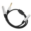 6.35mm to Dual 6.35mm Y Splitter Cable Professional 1/4 Inch