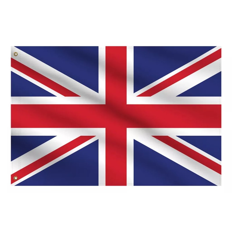 Bandera Reino Unido 1.5m X 90cm Gran Bretaña Colgable Exteri