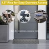 Heavy Duty Rubber Threshold Ramp, 1" Rise Wheelchair & Scooter