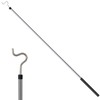 Greeily Clothes Hook Pole, Clothes Hanger Reaching Hook for Hanging