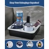 Couch Cup Holder Tray, Bonfixe Stable Couch Caddy for Bed