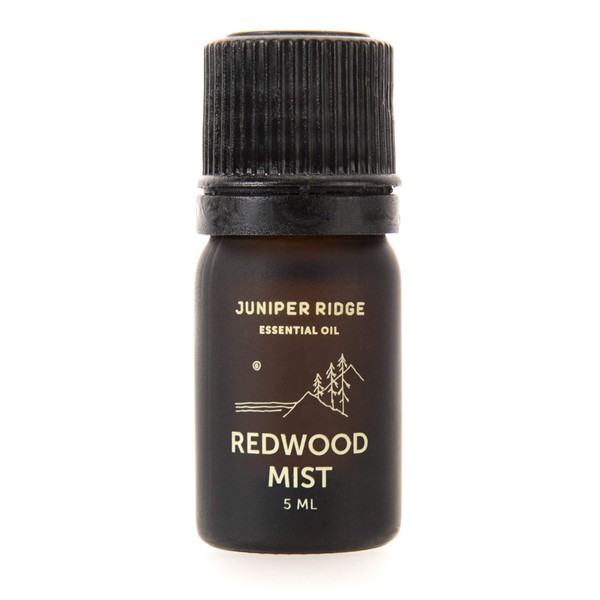 Juniper Ridge Redwood Mist Essential Oil - Refreshing Fragrance with Redwood Needles, Fir, & Bay Laurel Notes - Essential Oils are Perfect Blend for Diffusers, Aromatherapy, & More - 5ml