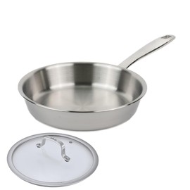 Alva Maestro 8-Inch Stainless Steel Frying Pan with Lid