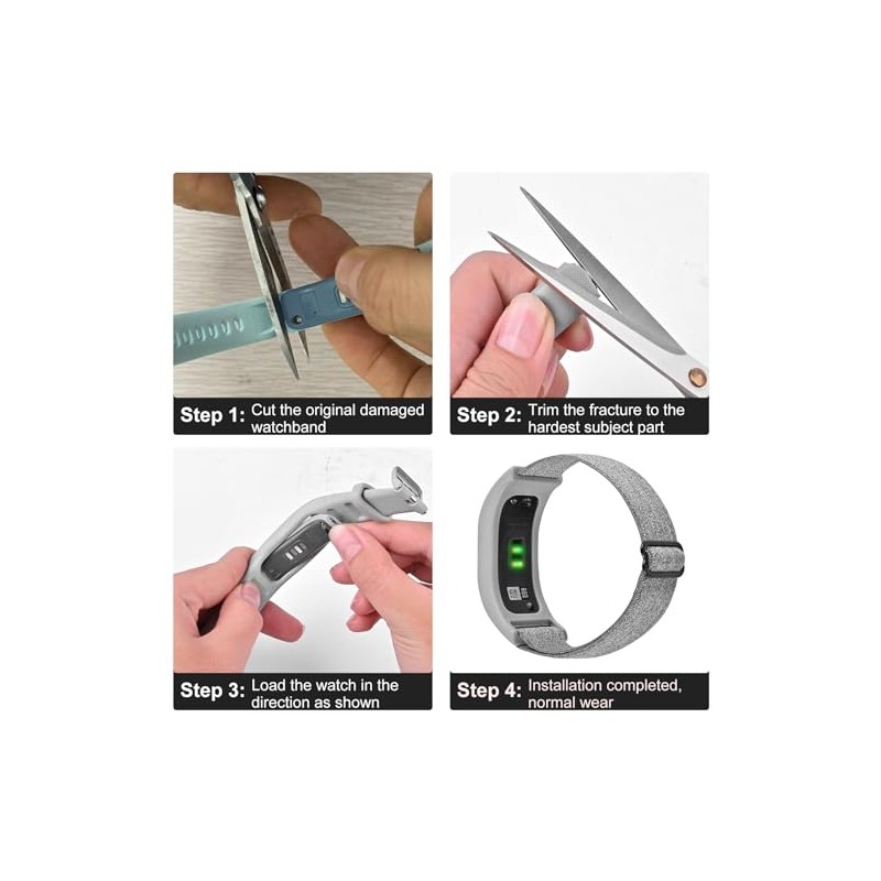 C2D JOY Elastic Nylon Bands Compatible with Garmin Vivosmart 4