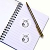 24 x 40mm Round 'Happy Slug' Stickers (SK00066010)