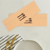 FELTECHELECTR 200pcs Kraft Paper Cutlery Holders Disposable Silverware Bags for