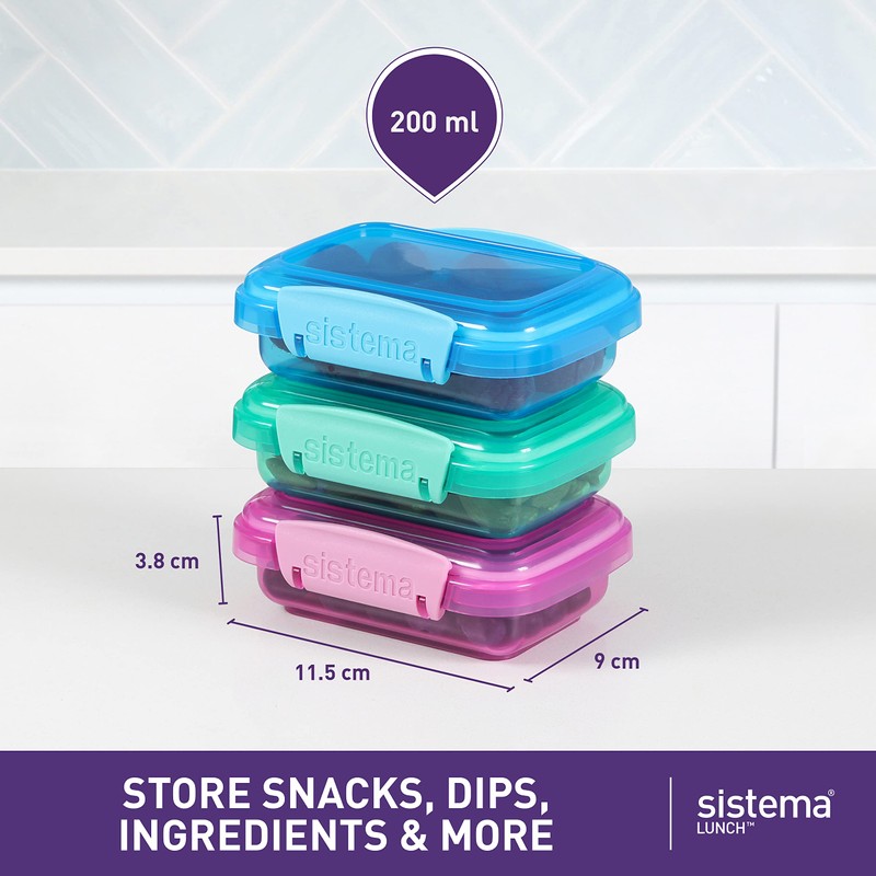 Sistema Lunch Food Storage Containers | 200 ml | Small