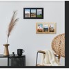 Hongkee 4x6 Oak Wood Picture Frame Collage, Real Glass and