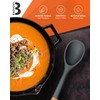 Pack of 3 Silicone Spatula, Non Stick Cooking Utensil Set,