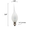 Creative Hobbies Silicone Dipped Flicker Flame C7 Bulbs, 1W 120V,