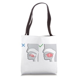 Can't Talk I'm Mewing, Mewing Technique Funny Mewing Tote Bag