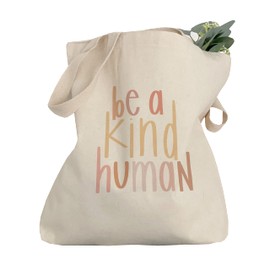 Reusable tote by swaygirls | Shopping tote bag | Cute tote | Be a kind human inspirational quotes
