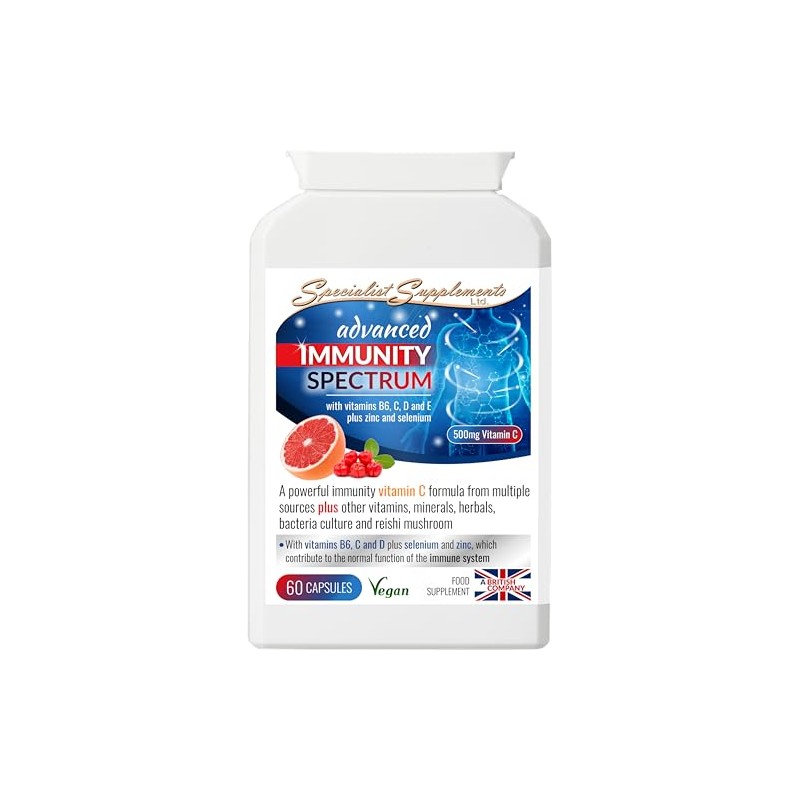 Advanced Immunity Spectrum, Vitamin C Formula with Vitamins B6, D,