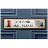 (6 DESIGNS) No Junk Mail Sign sticker for Letterbox Leaflet