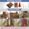 Sonhomay Outdoor Wooden Squirrel Feeder Funny Squirrel Feeding Table with