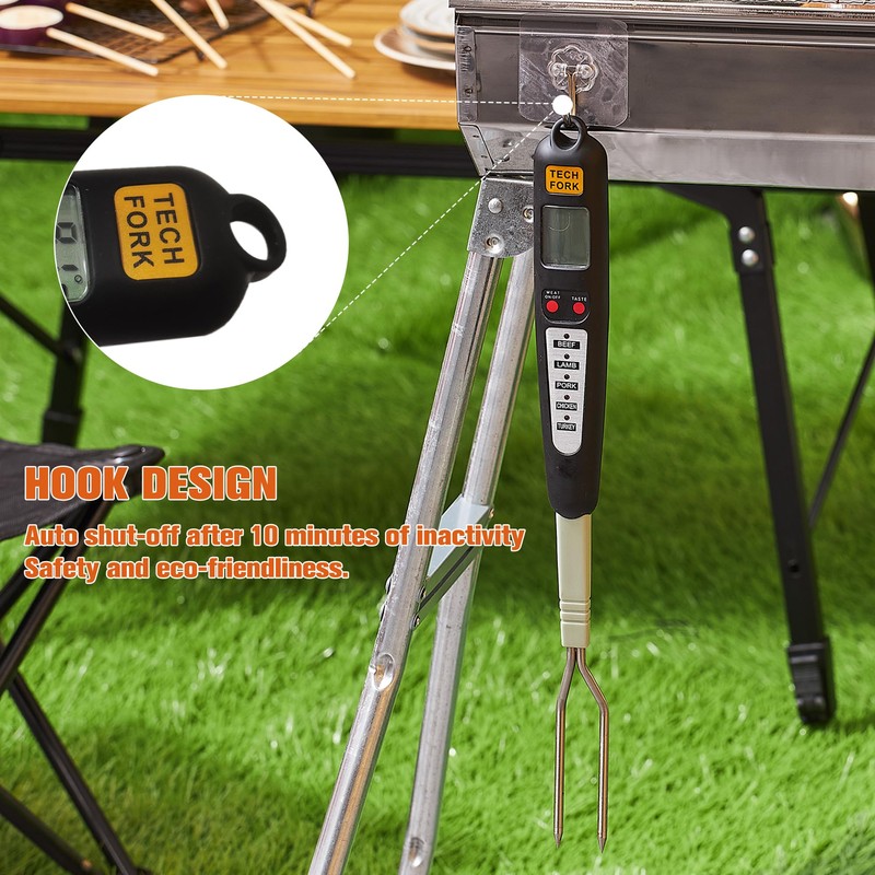 80-09 Digital Meat Instant Read Thermometer with LED Screen and